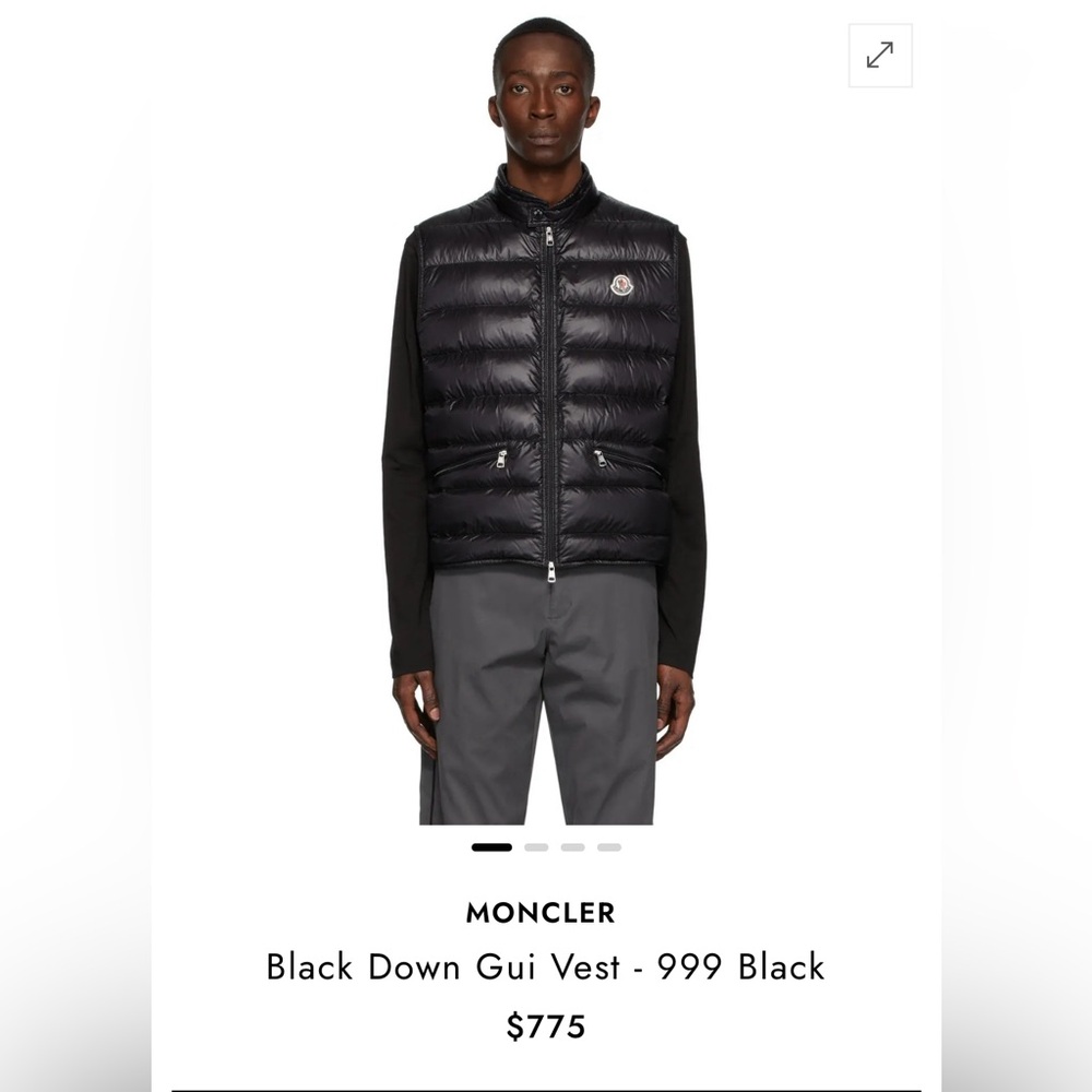 Black Down Gui Vest - 999 Black